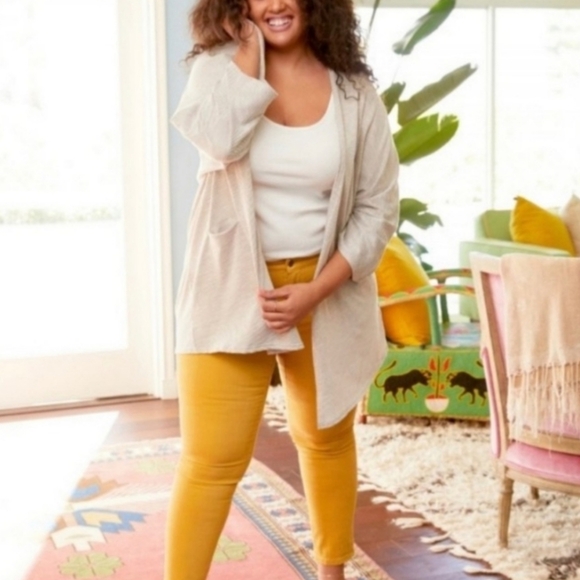 Anthropologie Donni Women's Ribbed Slouchy Open Cardigan - Picture 3 of 8